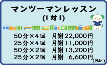 1対1：マンツーマンレッスン